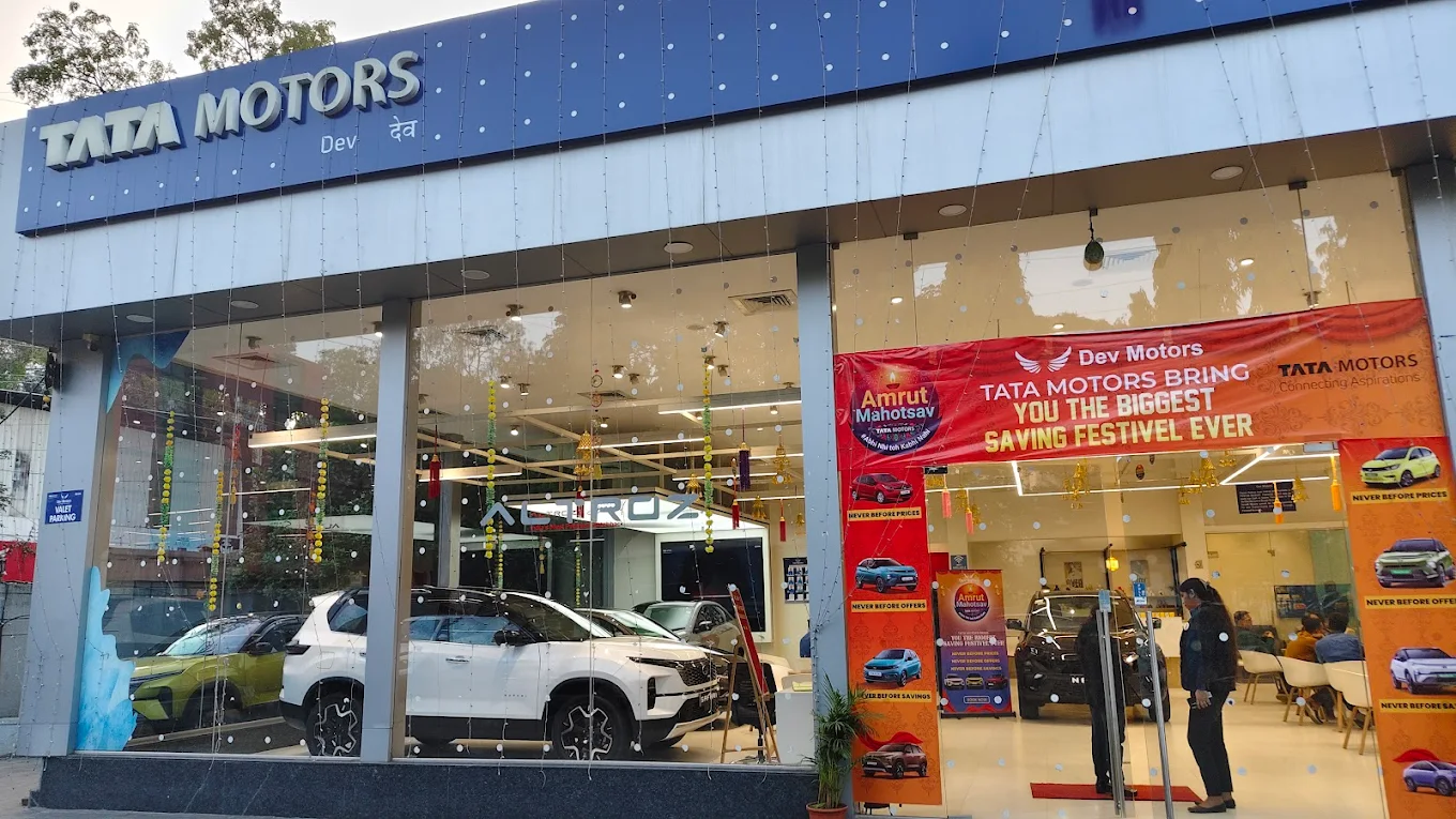 Dev Motors showroom Bibwewadi Pune interior